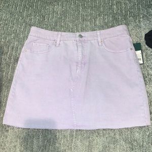 Light purple jean skirt